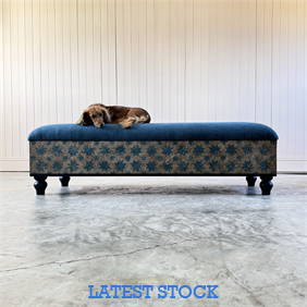 Italian Inspired Upholstered Bench / Footstool 