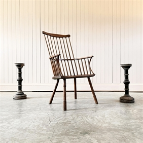 18th Century Comb Back Stick Chair