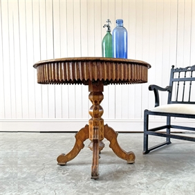 Round Marquetry Table