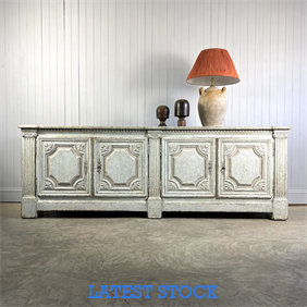 Large Repainted Flemish Sideboard