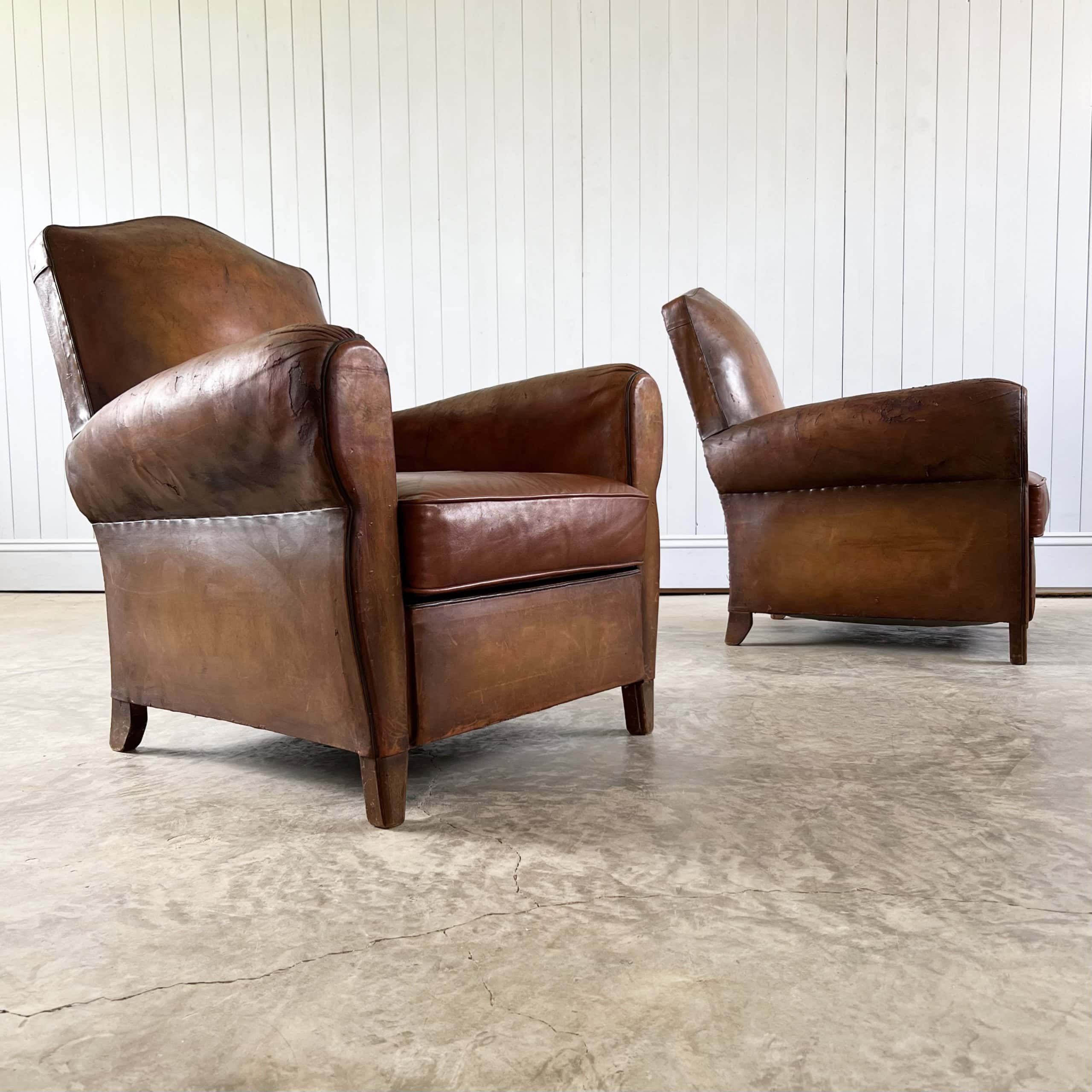 French Leather Armchair